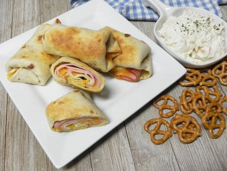 Ham and Cheese Wraps