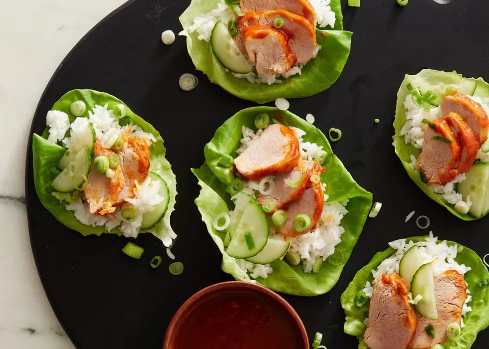 Korean Pork Lettuce Wraps