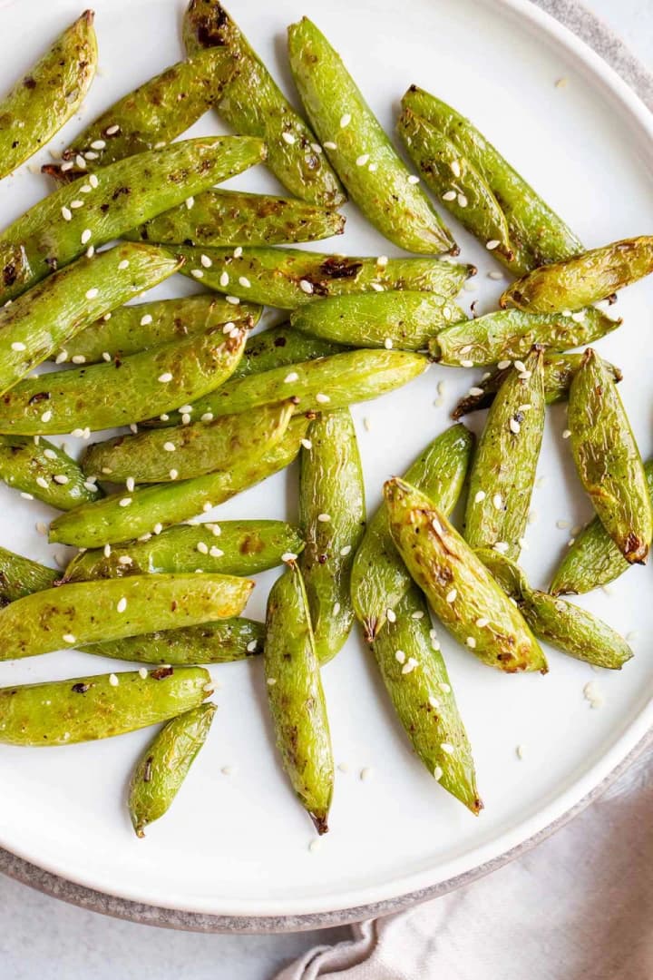 Blistered Snap Peas