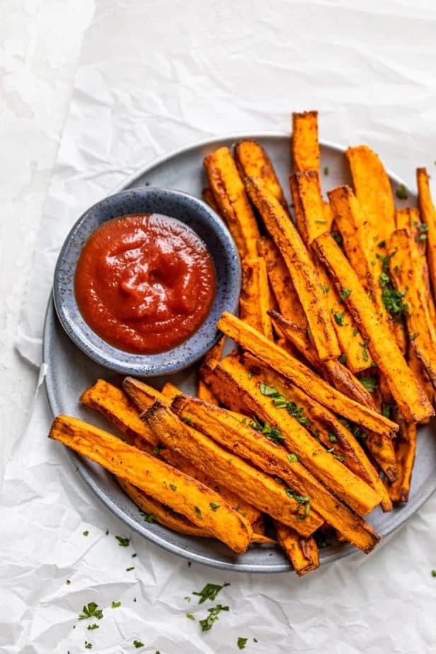 Crispy sweet potato fries